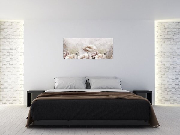 Tablou - Tufe roz (120x50 cm)