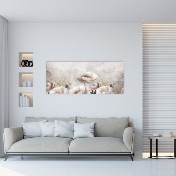 Tablou - Tufe roz (120x50 cm)