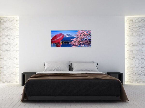 Tablou - cu privire la munte - Japonia (120x50 cm)