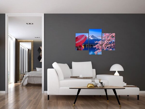 Tablou - cu privire la munte - Japonia (90x60 cm)