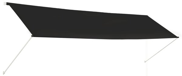 Copertină retractabilă, antracit, 400 x 150 cm