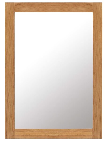 Oglindă, 50x70 cm, lemn masiv de stejar