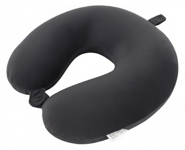 Perna de Voiaj Ergonomică cu Spumă de Memorie, Suport Cervical 360°, Dimensiuni 24x26 cm