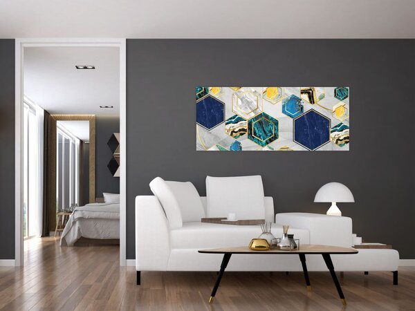 Tablou - Compoziție de marmură (120x50 cm)