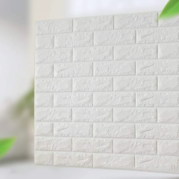 Tapet 3D Autoadeziv din Spuma, Texturat, Rezistent la Umiditate, 70 x 77 cm, 6mm grosime