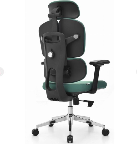 Scaun de birou ergonomic din plasă HC-1053 în verde eucalipt elegant