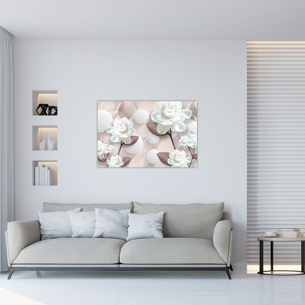 Tablou - Flori de trandafir (90x60 cm)