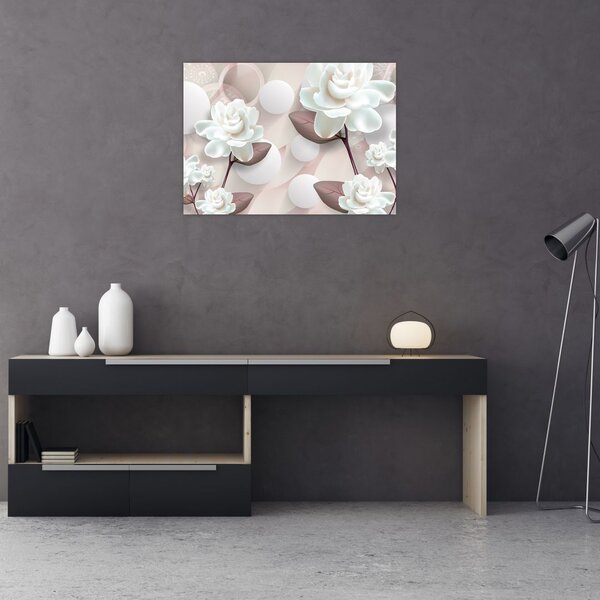 Tablou - Flori de trandafir (70x50 cm)
