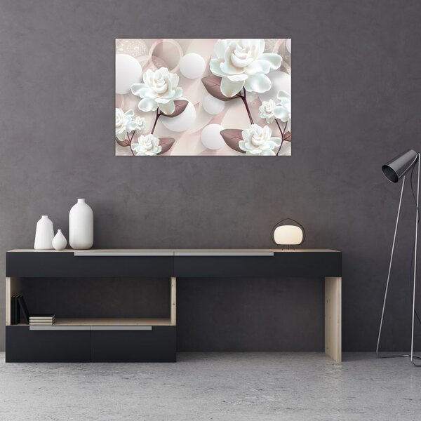 Tablou - Flori de trandafir (90x60 cm)