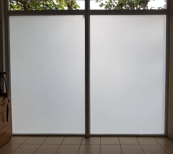 Folie mata pentru geam, tip sablare, protectie vizuala si intimitate, 60x300cm