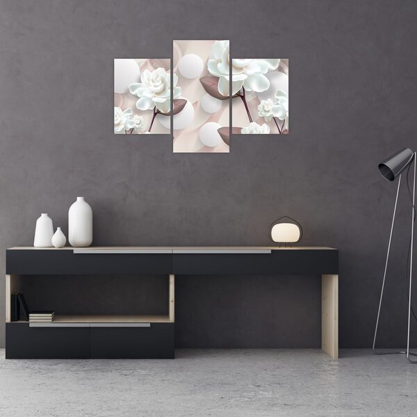 Tablou - Flori de trandafir (90x60 cm)