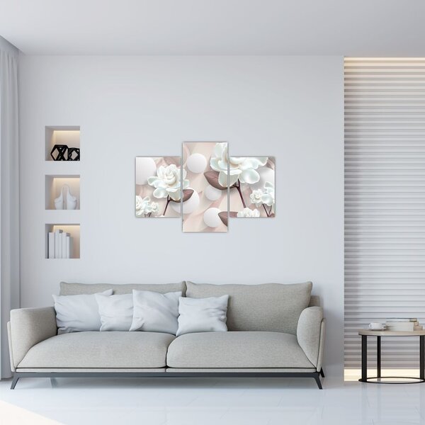 Tablou - Flori de trandafir (90x60 cm)