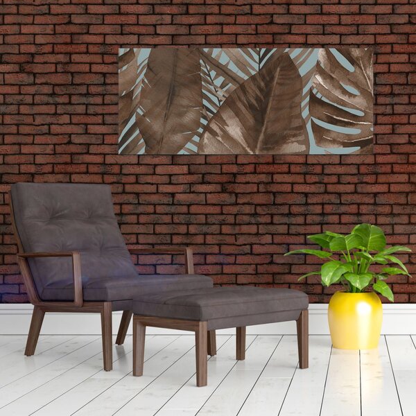 Tablou - Frunze de palmier acvarel (120x50 cm)