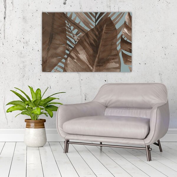Tablou - Frunze de palmier acvarel (90x60 cm)