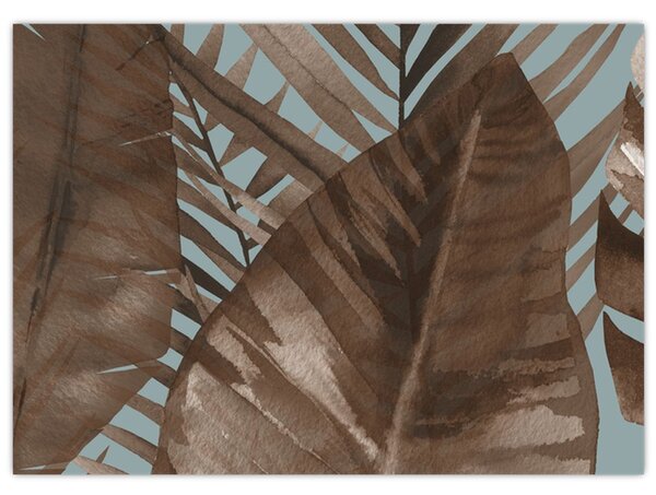 Tablou - Frunze de palmier acvarel (70x50 cm)