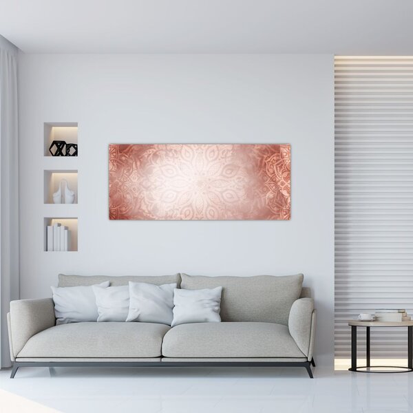 Tablou - Mandala roz (120x50 cm)