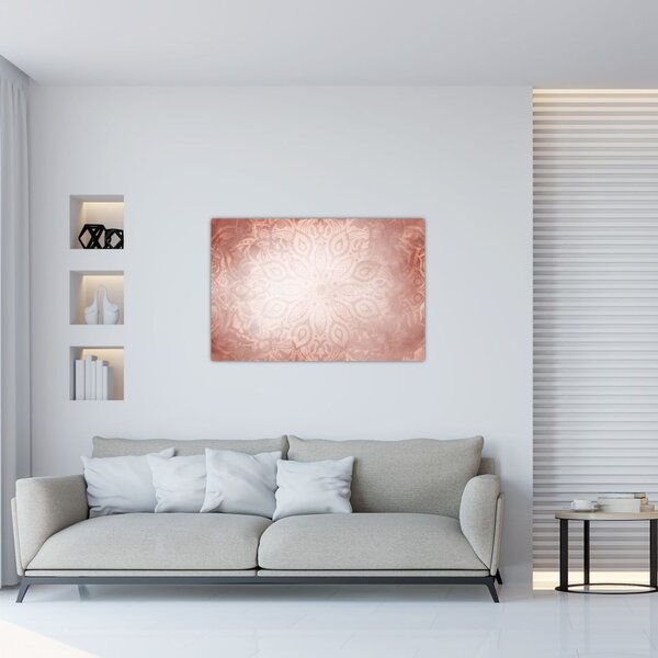 Tablou - Mandala roz (90x60 cm)