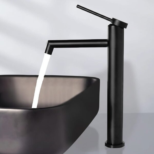 Baterie lavoar inalta pe blat, BLACK Matt High