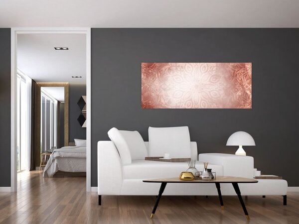 Tablou - Mandala roz (120x50 cm)