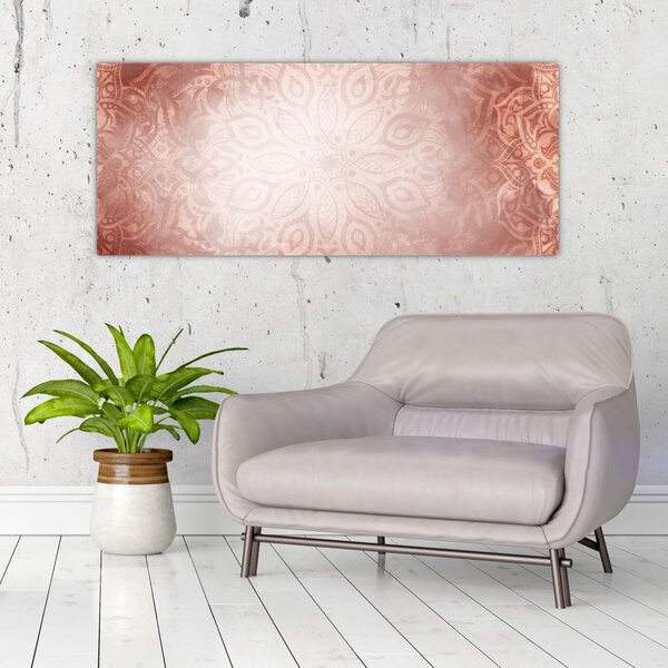 Tablou - Mandala roz (120x50 cm)