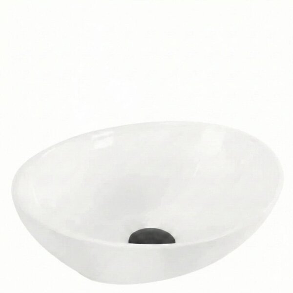 Lavoar compact pentru baie, montaj pe blat, alb 340x170x130 mm