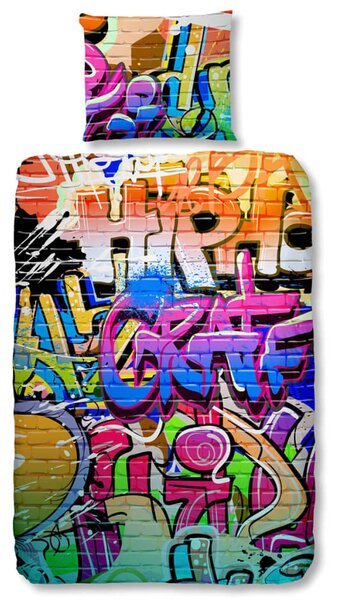 Good Morning Husă pilotă "5481-P GRAFFITI", multicolor, 135 x 200 cm 5481.99.08