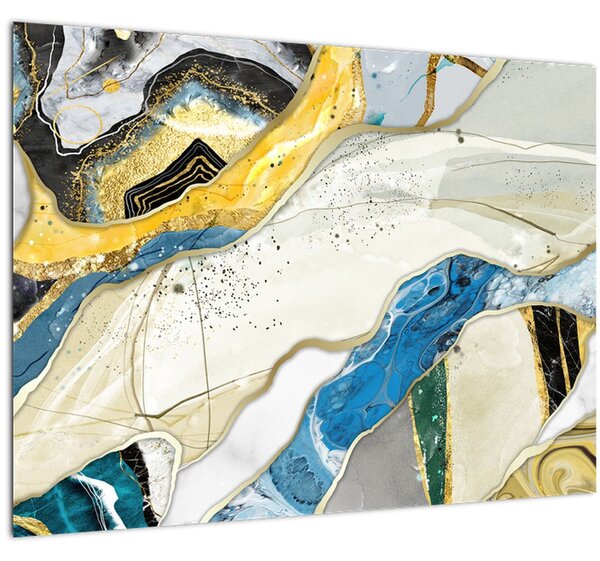 Tablou - Marmură colorată (70x50 cm)
