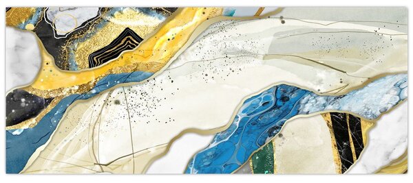 Tablou - Marmură colorată (120x50 cm)