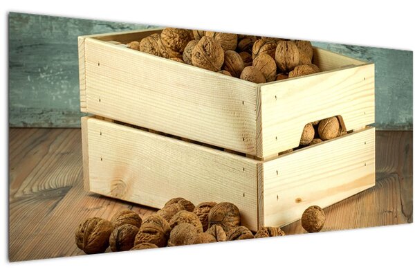 Tablou - Natură moartă de toamnă cu nuci (120x50 cm)