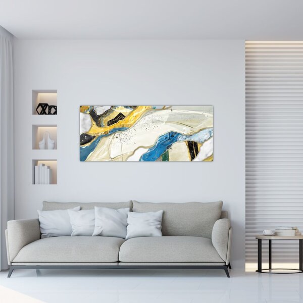 Tablou - Marmură colorată (120x50 cm)