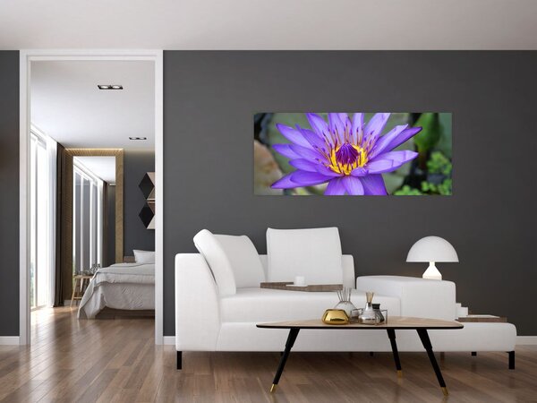 Tablou - Floare violet (120x50 cm)