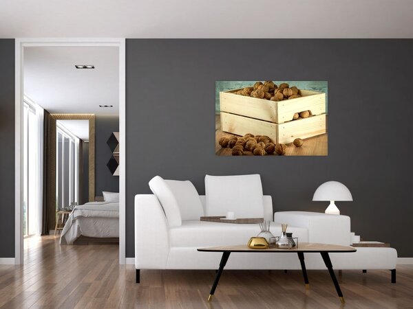 Tablou - Natură moartă de toamnă cu nuci (90x60 cm)