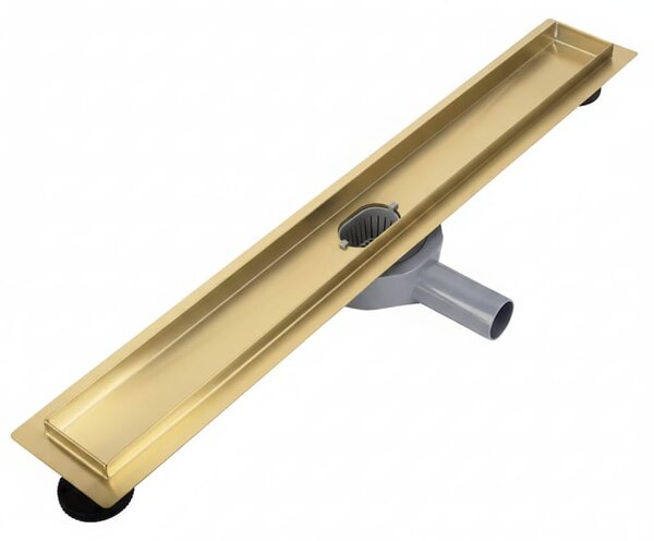 Rigola Dus Pro Brush Neox Gold 70 cm - Otel Inoxidabil, Design 2 în 1