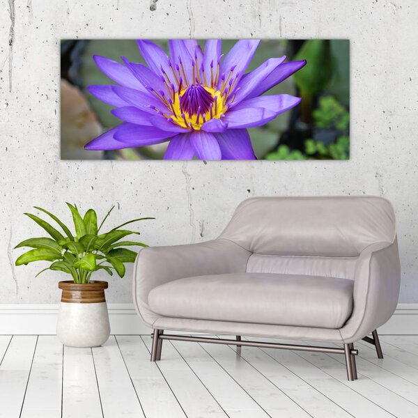 Tablou - Floare violet (120x50 cm)