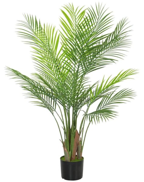 Planta artificiala interioara 120 cm, palmier arbore artificial cu ghiveci din plastic