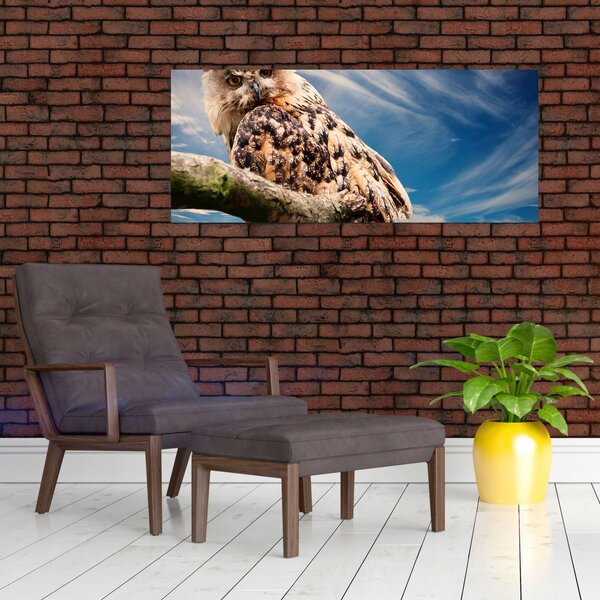 Tablou - Bufniță (120x50 cm)