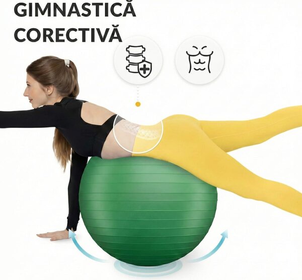 Minge gonflabila de gimnastica pentru fitness 75 cm