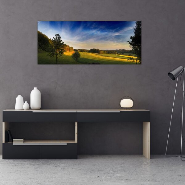 Tablou - Lunca de munte (120x50 cm)