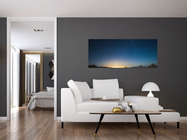 Tablou - Cer de noapte deasupra drumului (120x50 cm)