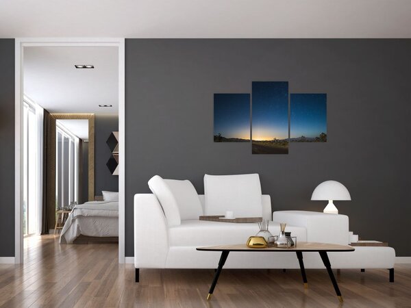 Tablou - Cer de noapte deasupra drumului (90x60 cm)