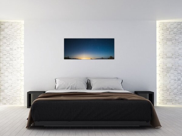Tablou - Cer de noapte deasupra drumului (120x50 cm)