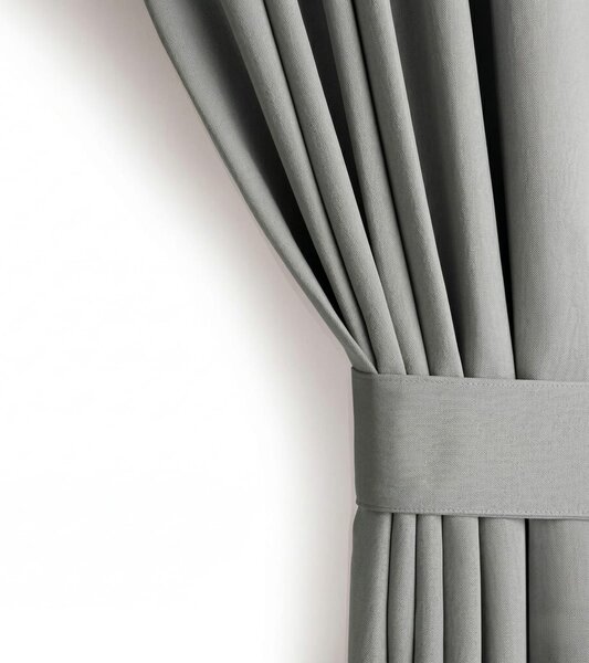 Draperie Blackout cu rejansa Gri 140x244 cm – Opacitate 90%