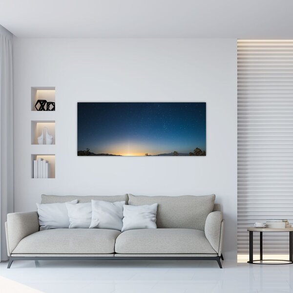 Tablou - Cer de noapte deasupra drumului (120x50 cm)