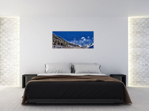 Tablou - Orășel de munte (120x50 cm)