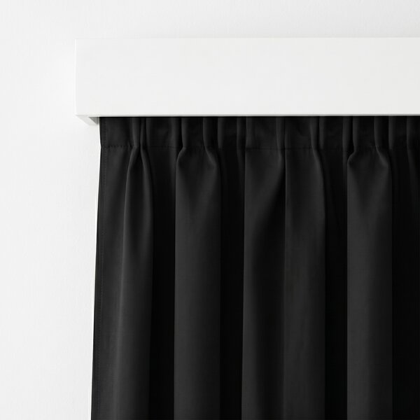 Draperie Blackout cu rejansa Neagra 140x244 cm – Opacitate 90%