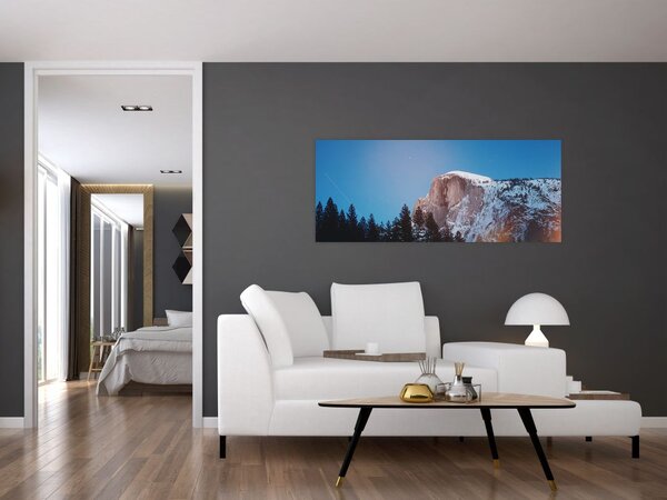 Tablou - Crestele munților noaptea (120x50 cm)
