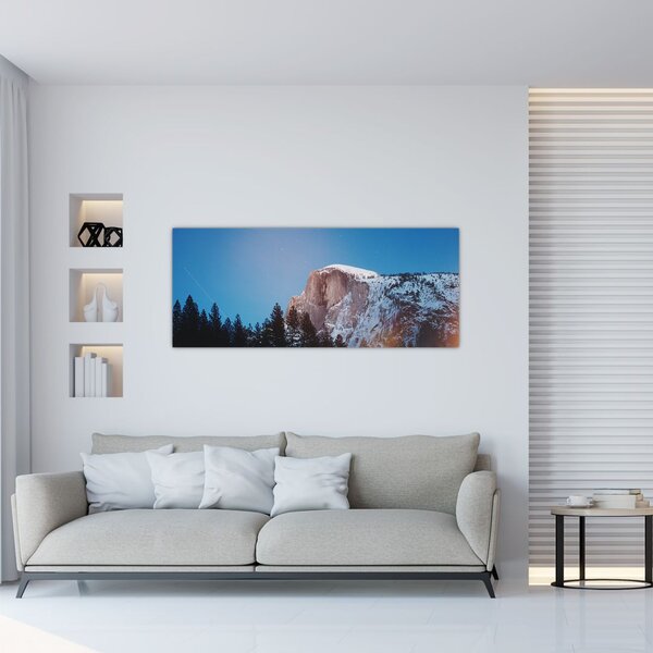 Tablou - Crestele munților noaptea (120x50 cm)