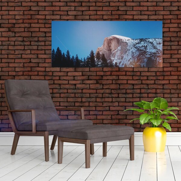 Tablou - Crestele munților noaptea (120x50 cm)