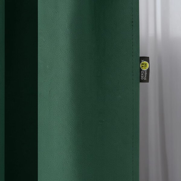 Draperie Blackout cu rejansa Verde Smarald 140x244 cm – Opacitate Ridicata