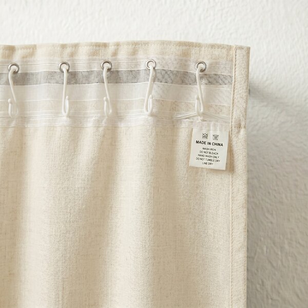 Draperie Blackout cu rejansa Crem 140x244 cm – Opacitate 90%